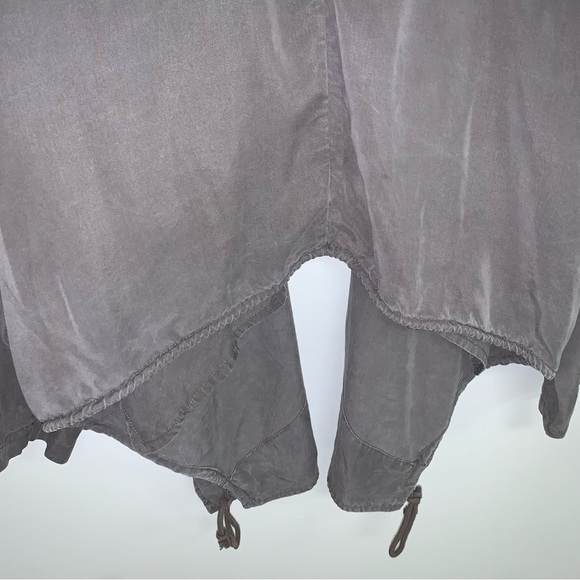 Maison Cinqcent Jacket Women's Size Medium Khaki Green Grey Tencel Lightweight - Picture 8 of 9